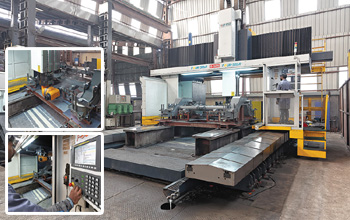 5 AXIS CNC Sliding Column Maching Centre with Auto Universal Heads in A&C Axis
with Probing (7000x3600x1500)